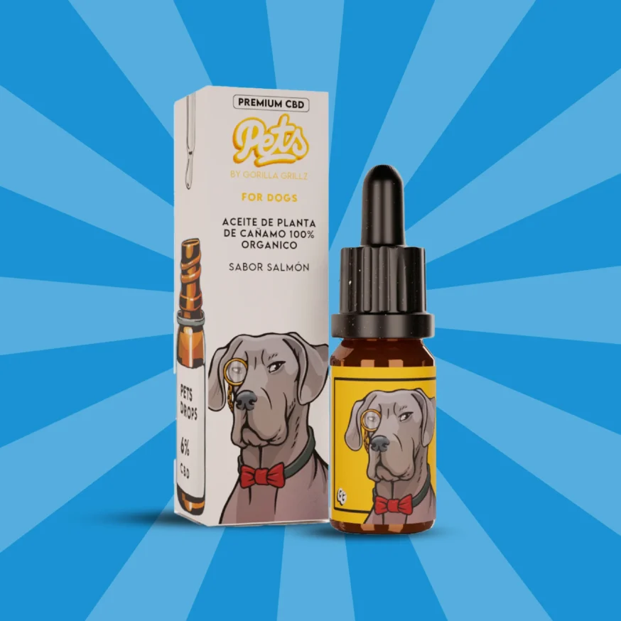 Aceite CBD 6% perros sabor salmon