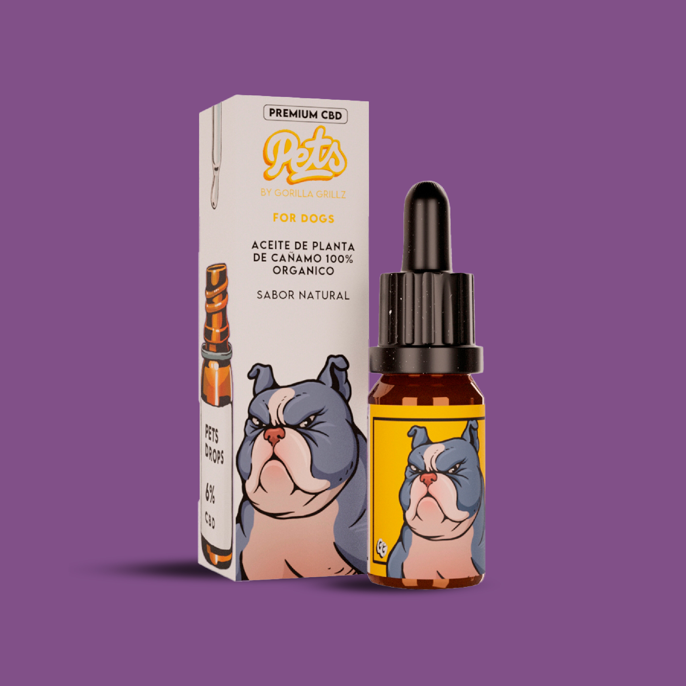 Óleo CBD PETS 6% para cães - 10ml